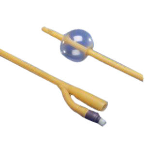 Cysto-Care Folysil Coude 2-Way Silicone Foley Catheter 18 Fr 15 cc