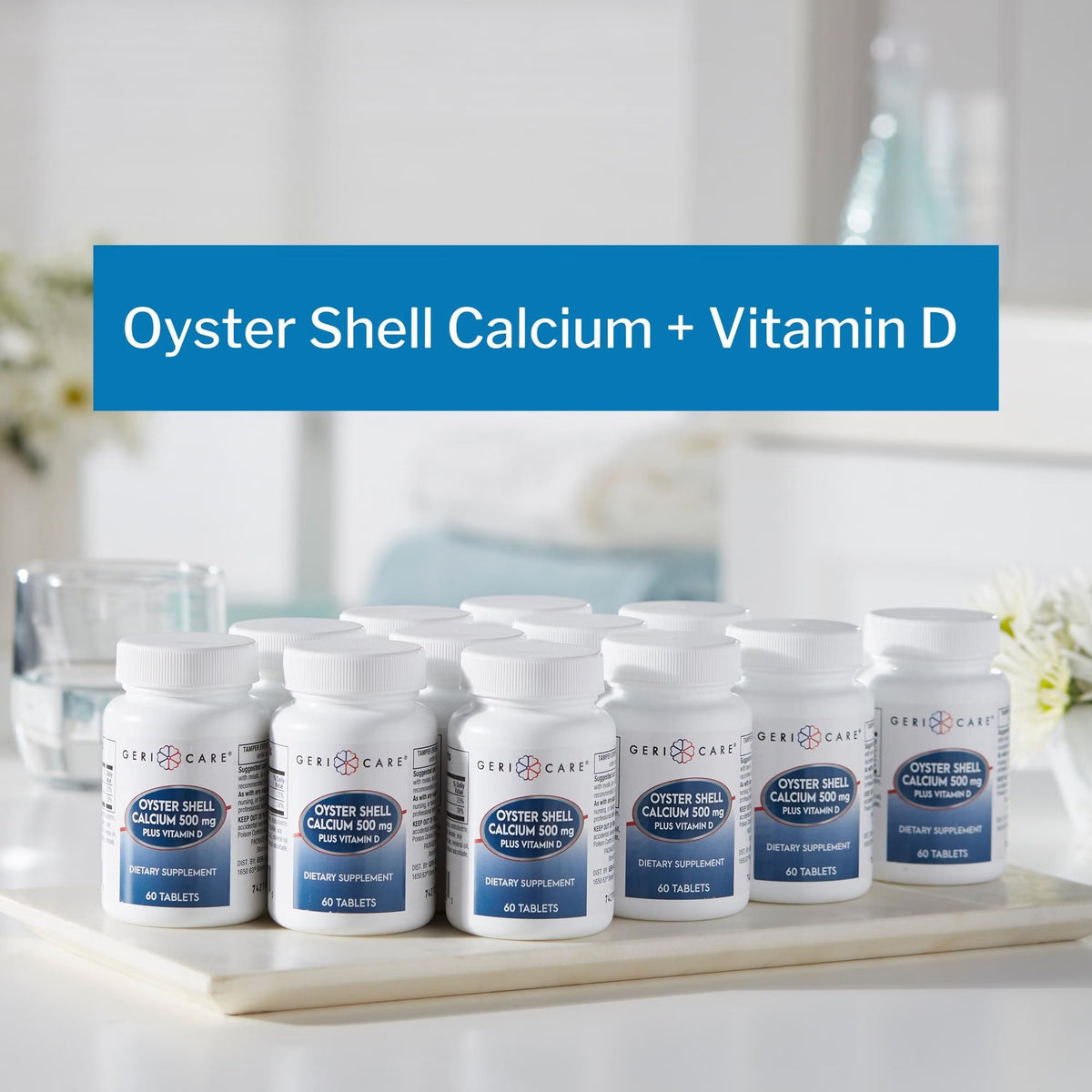 Geri-Care® Oyster Shell Calcium with Vitamin D-3 Joint Health Supplement