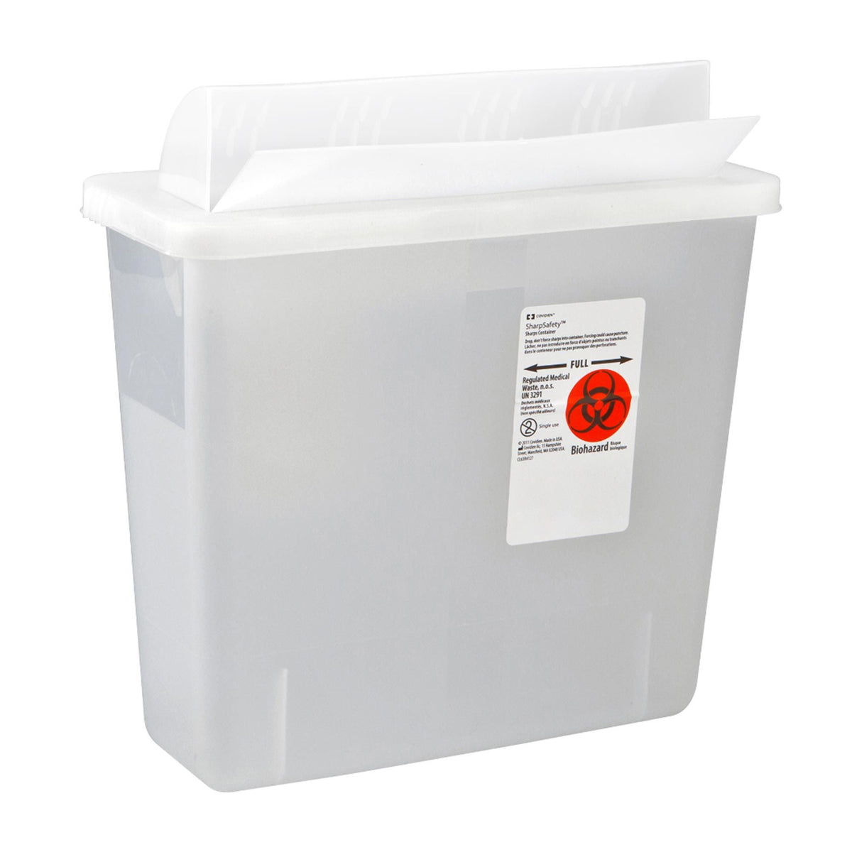 In-Room™ Multi-purpose Sharps Container, 3 Gallon, 13.75 x 16.25 x 6 Inch, EA/1