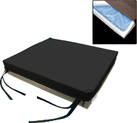 Gel-U-Seat Cushion w/Masongard Cover,18"X16"X3"