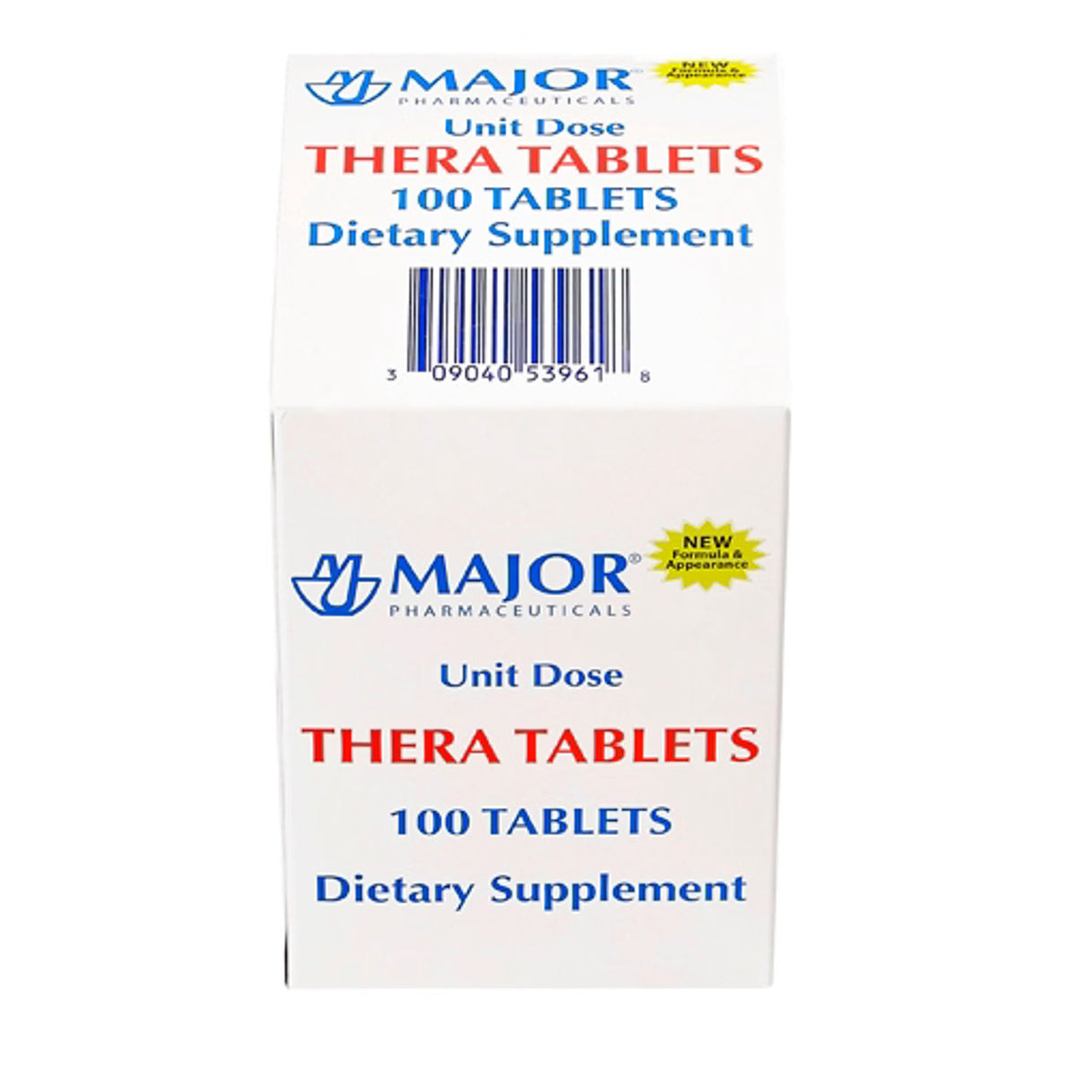 Multivitamin Supplement Major® Vitamin A / Ascorbic Acid / Vitamin D / Vitamin E / Folic Acid 5,000 IU - 90 mg - 400 IU - 30 IU - 400 mcg Strength Tablet 100 per Bottle