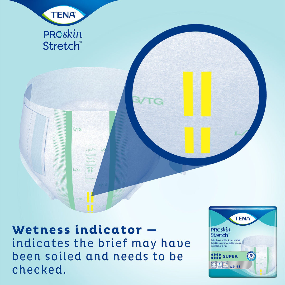 Tena® ProSkin Stretch™ Super Incontinence Brief, Medium
