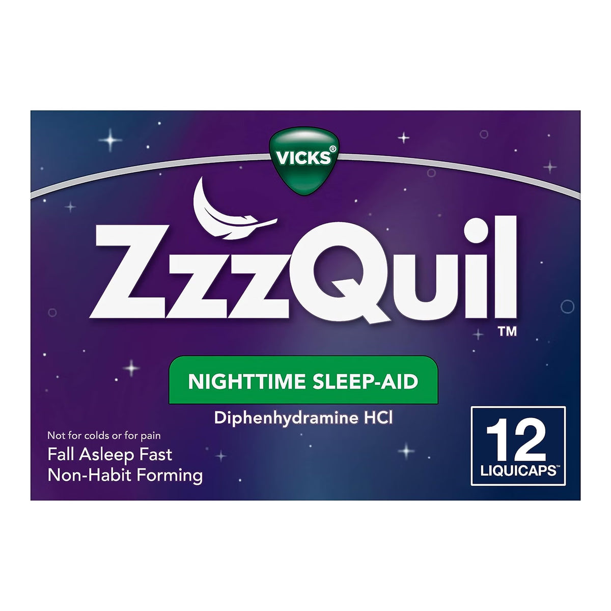 ZzzQuil™ Nighttime Sleep-Aid LiquiCaps, CT/12