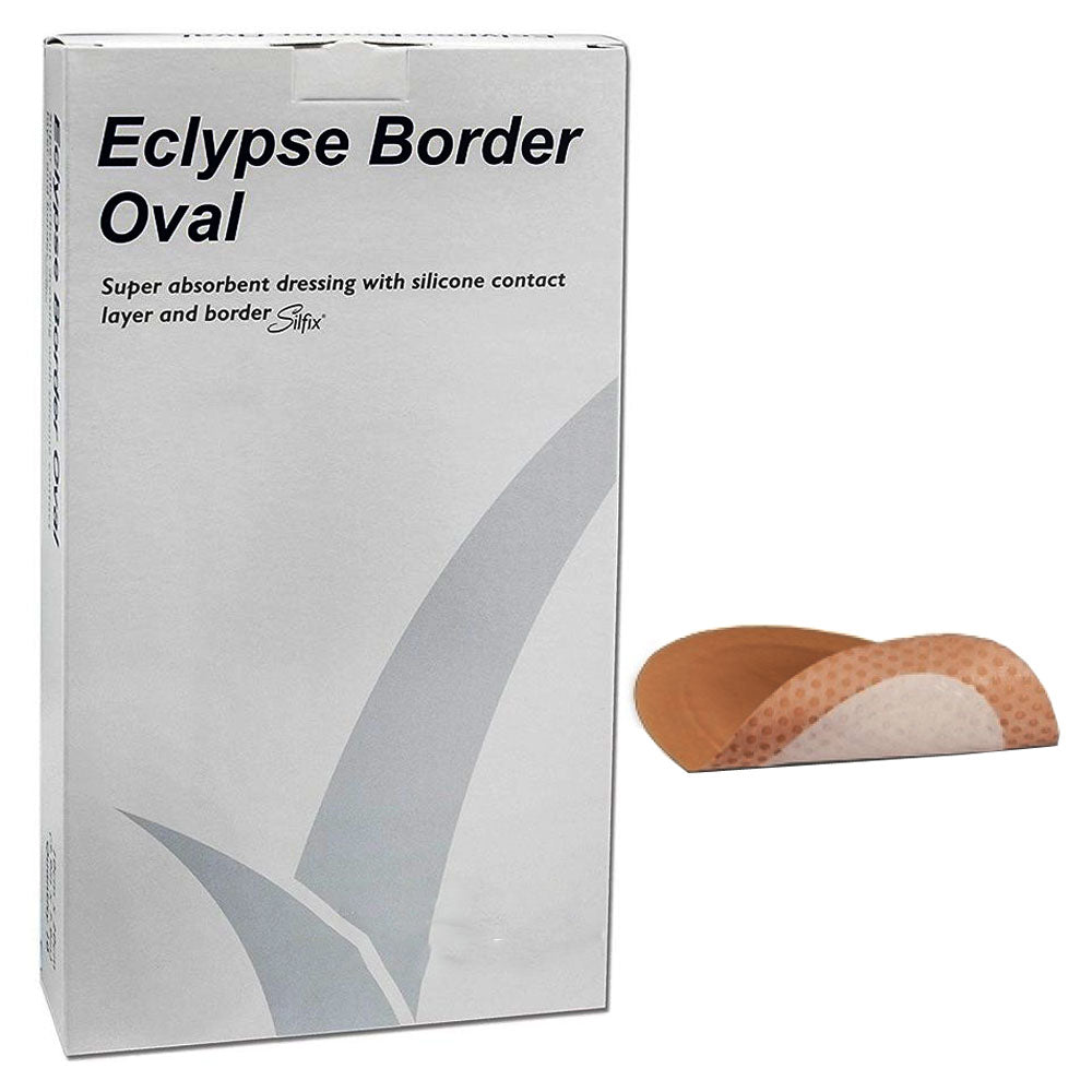 Eclypse Border Oval Super Absorbent Dressing, 4" x 8"