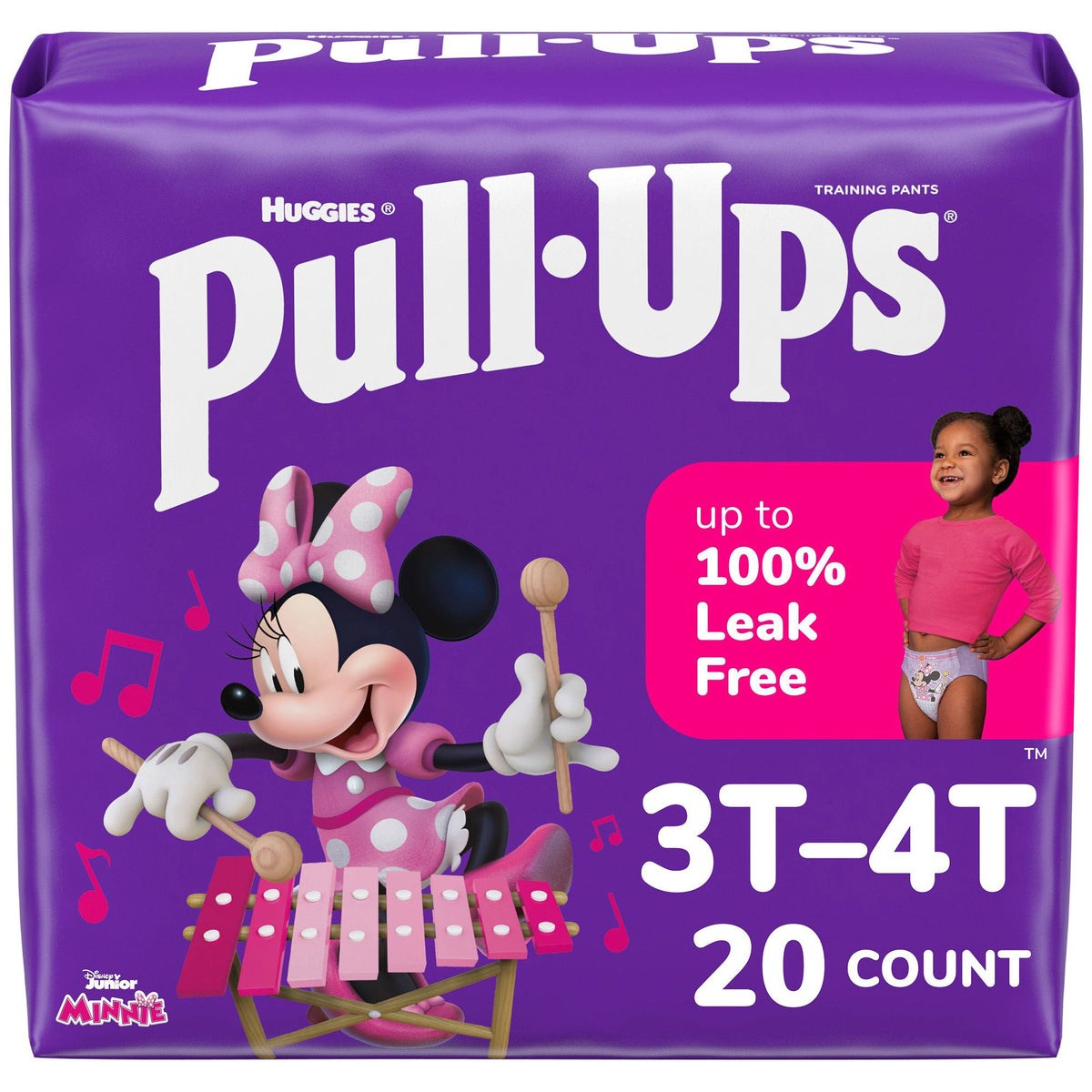Huggies Pull-Ups® Learning Designs® for Girls Training Pants, 3T to 4T, PK/20