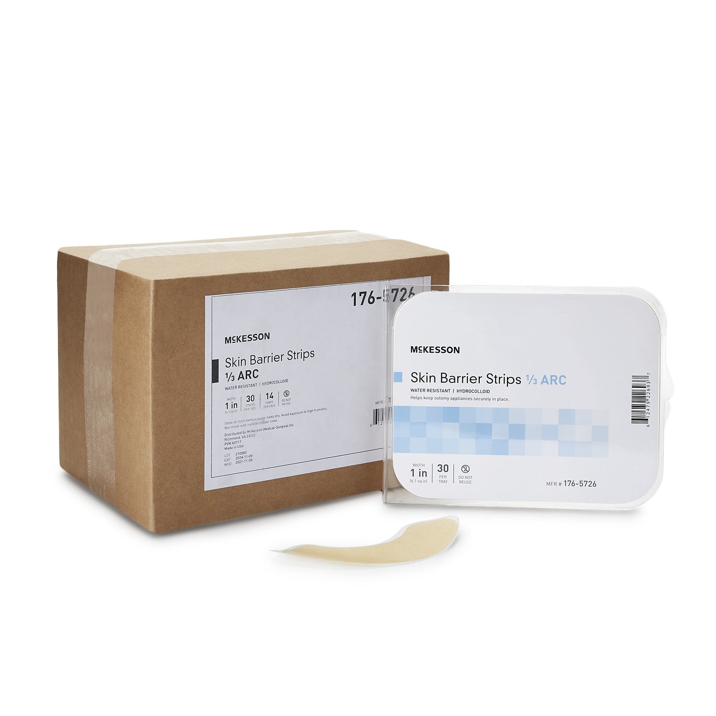 BARRIER, SKIN OSTOMY 1/3-ARC (30EA/TR 14TR/CS)