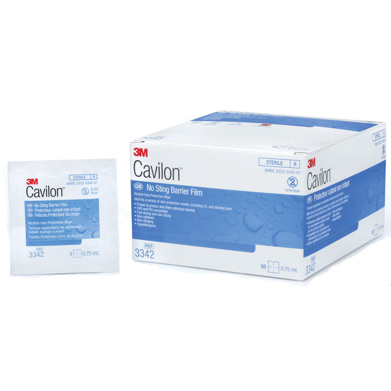 3M Cavilon No Sting Barrier Film, .75ml Wipes, Alcohol-Free