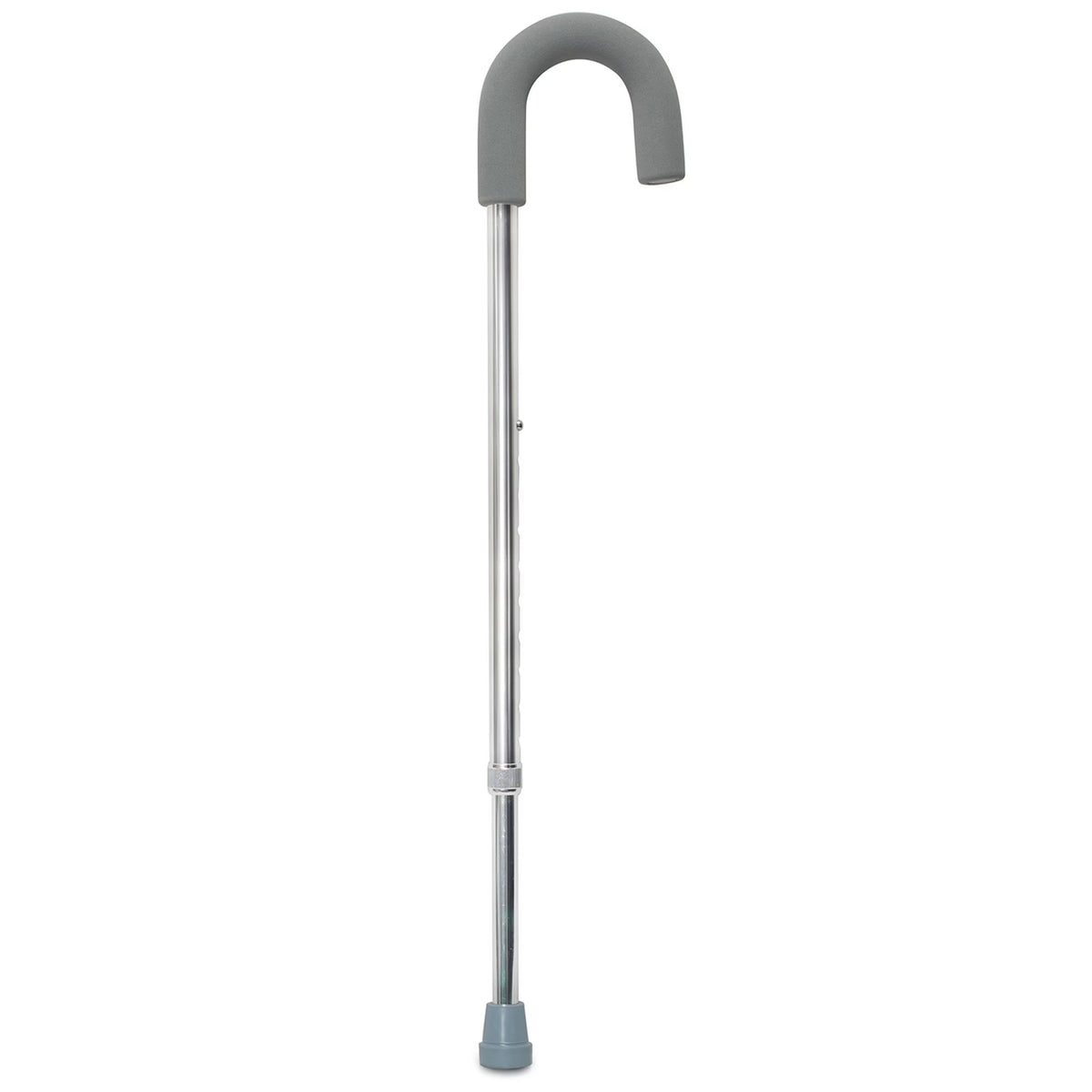 McKesson Round Handle Cane, Aluminum, Height Adjustable, Foam Grip, EA/1