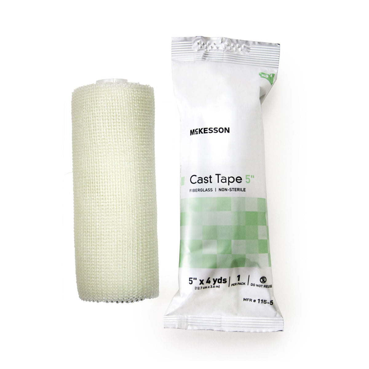 McKesson White Plaster Bandage, 5 Inch x 4 Yard, BX/10