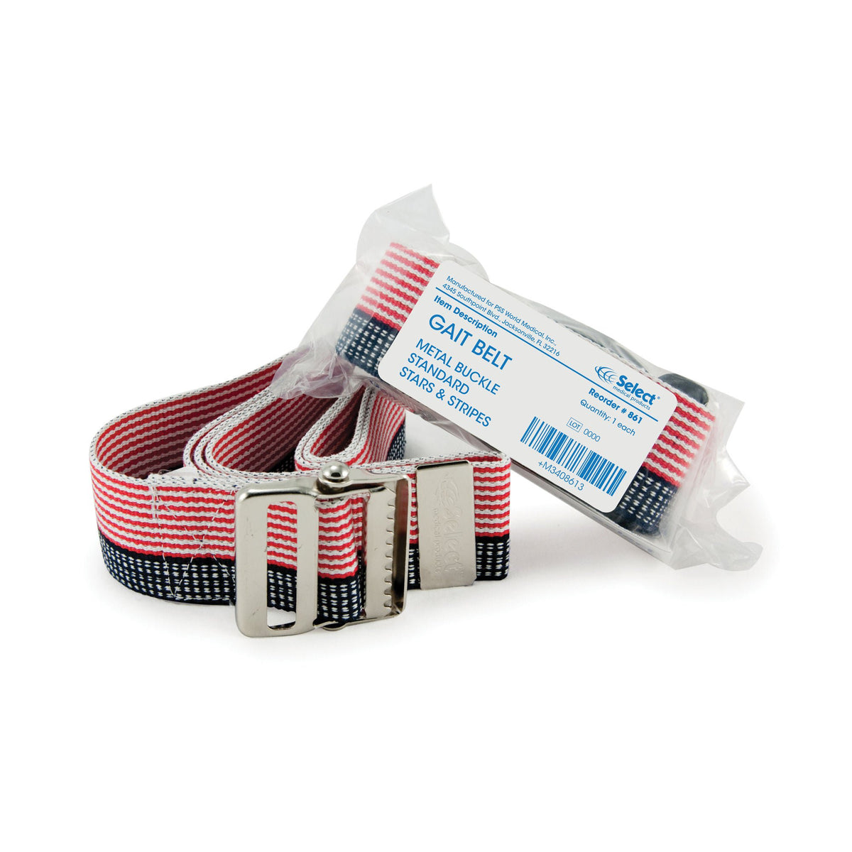 McKesson Stars and Stripes Gait Belt, 60 Inch, EA/1