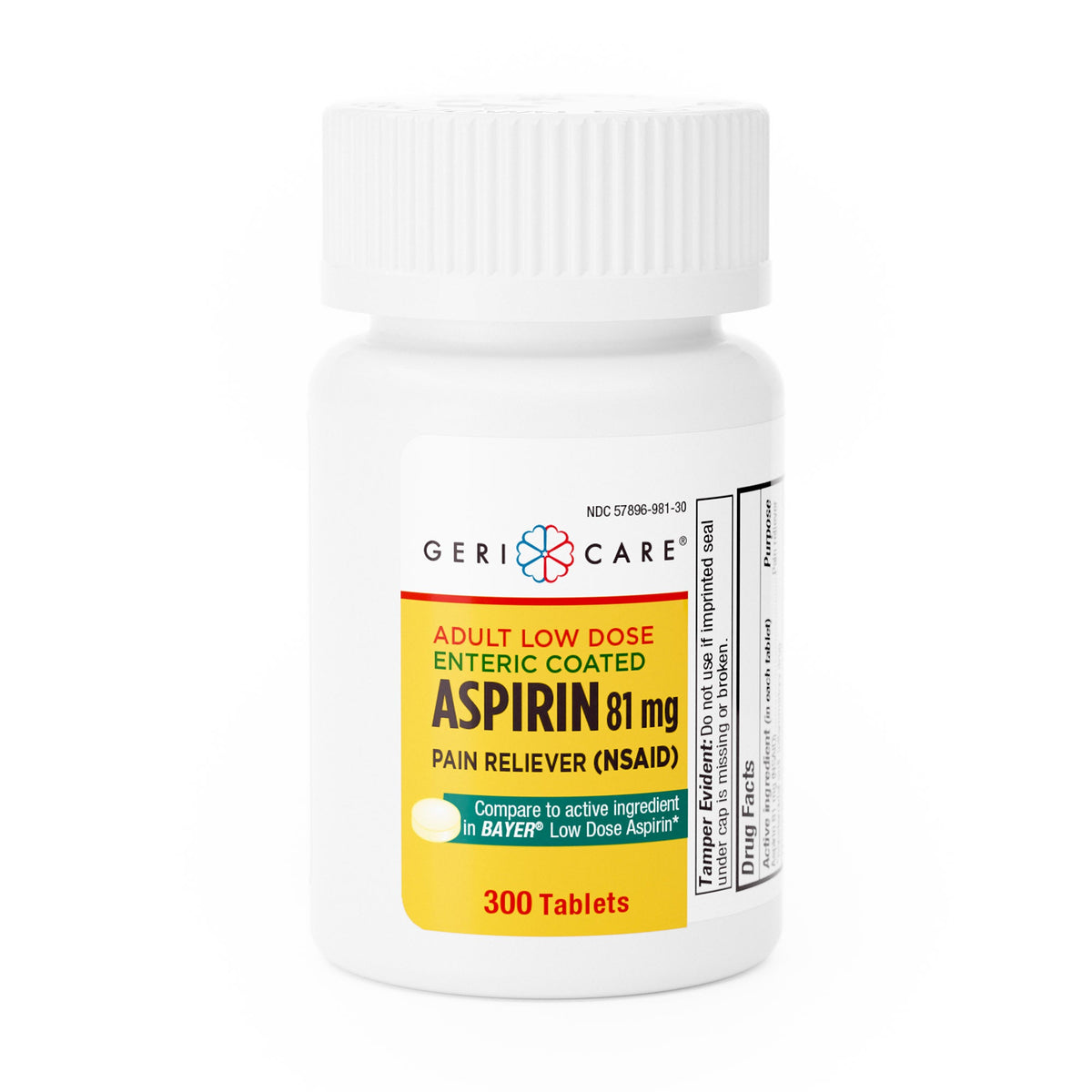 Geri-Care® Adult Low Dose Aspirin Pain Reliever, CS/12