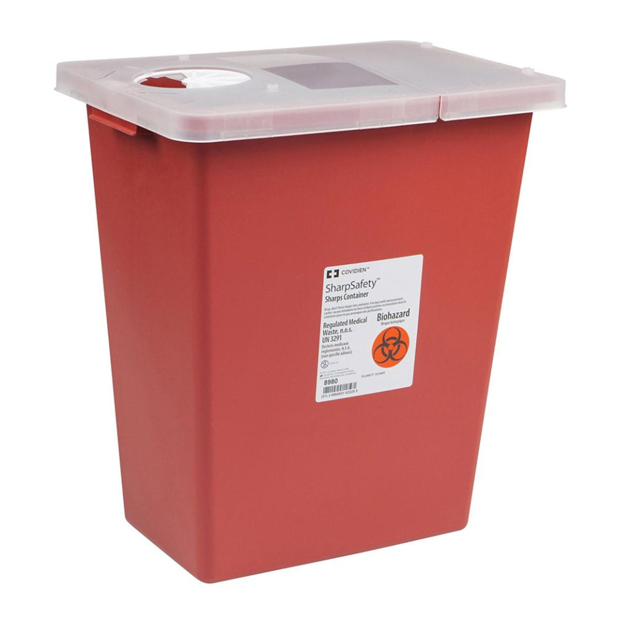 SharpSafety™ Multi-purpose Sharps Container, 8 Gallon, 15.5 x 17.5 x 11 Inch, EA/1