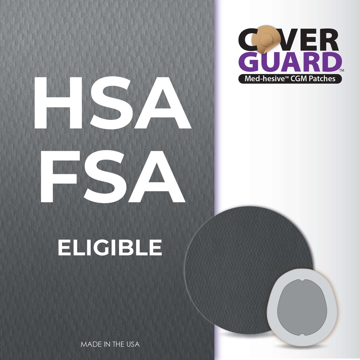 Sensor Overpatch CoverGuard Black For Dexcom G7 Sensor