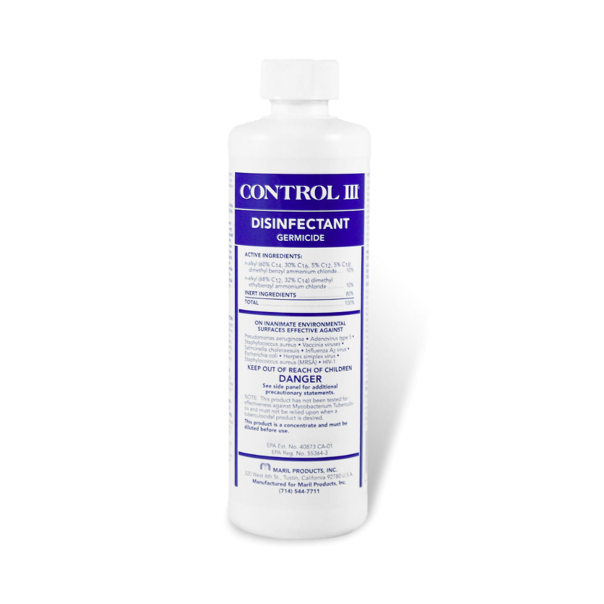 Control III® Surface Disinfectant Germicide Cleaner, 16 oz., EA/1
