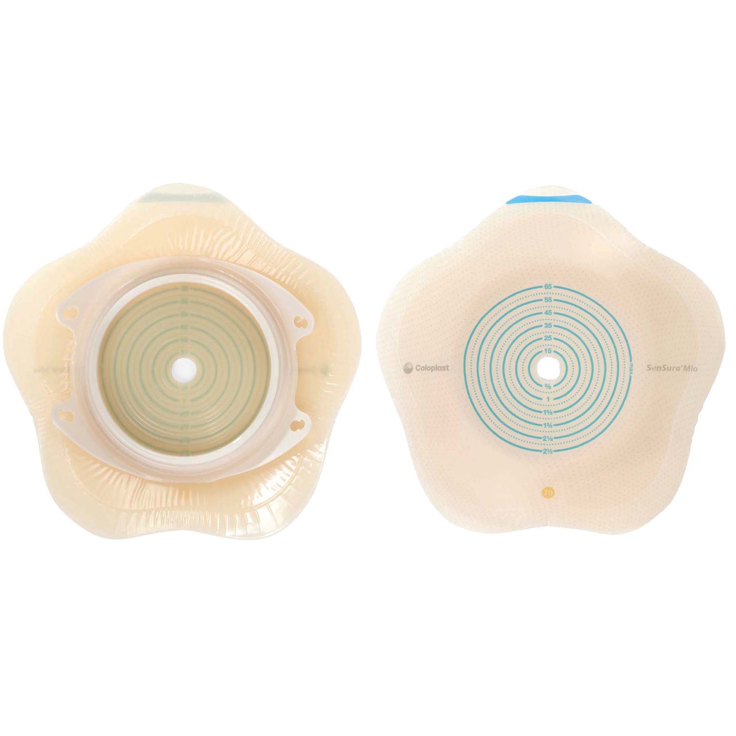 BARRIER, OSTOMY SENSURA CLICK CTF 2PC BLU 3/8" 2 1/8" (5/BX)