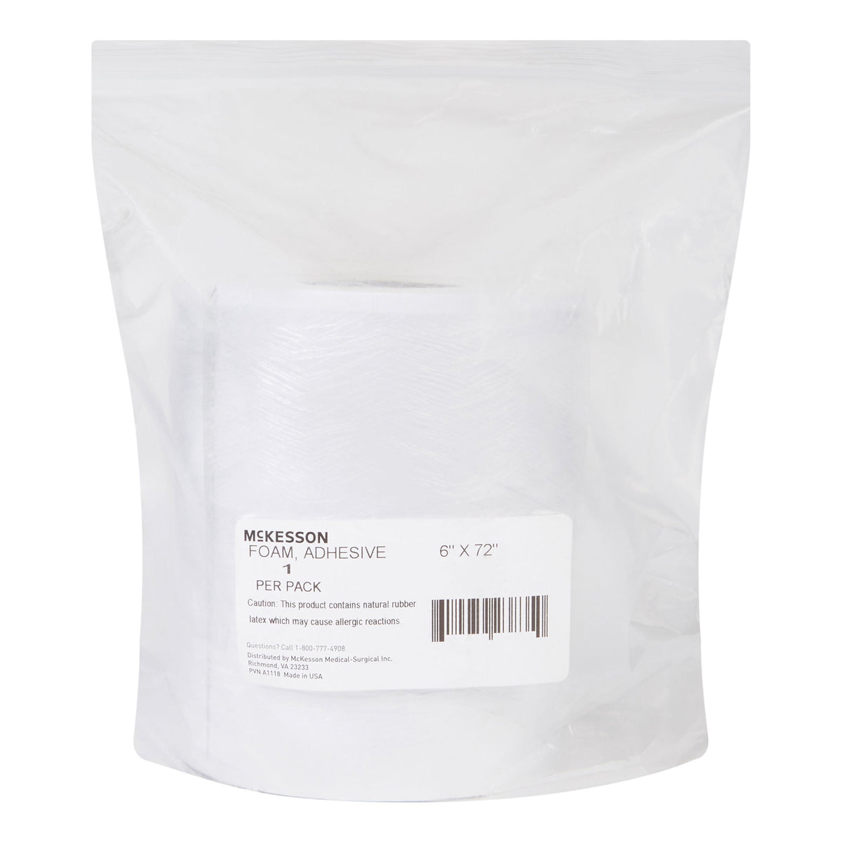 McKesson White Orthopedic Padding Roll, 6 x 72 Inch