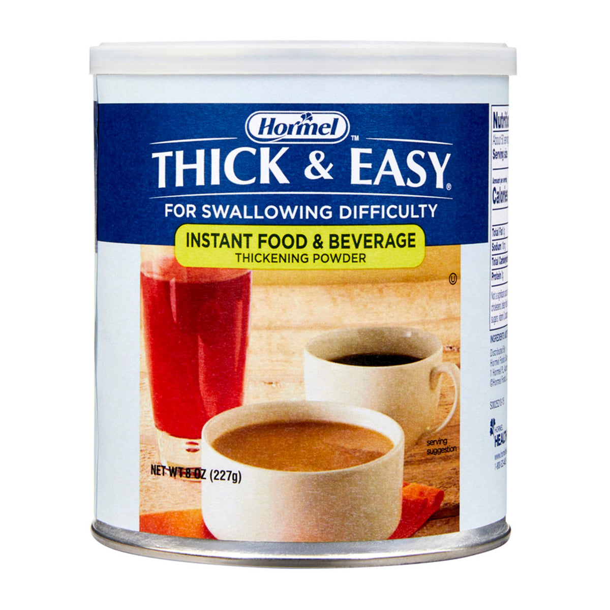 Thick & Easy® IDDSI Level 0 Thin Food and Beverage Thickener, 8-ounce Canister, EA/1