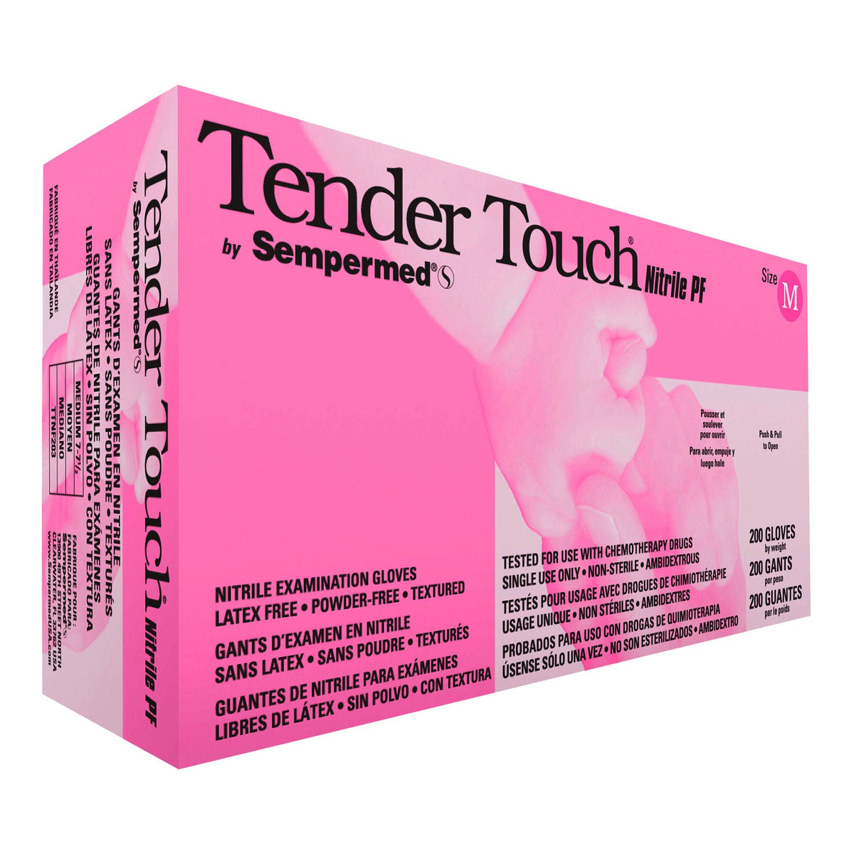 Tender Touch® Nitrile Exam Glove, Medium, Lavender, BX/200