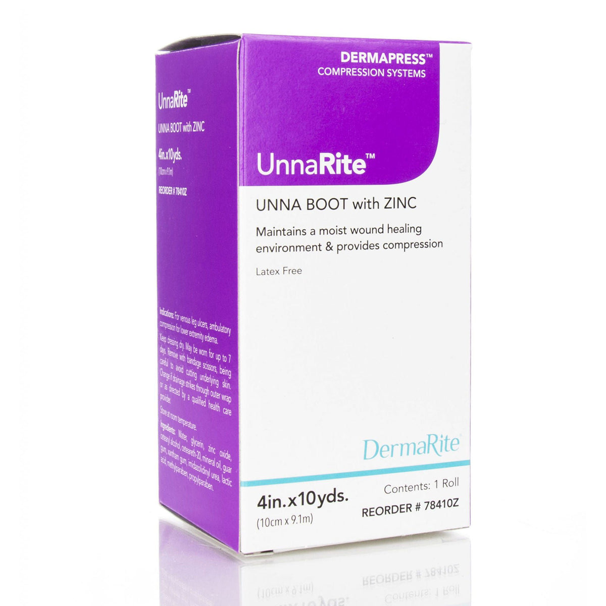 UnnaRite Unna Boot with Zinc Oxide, 4 Inch x 10 Yard, EA/1