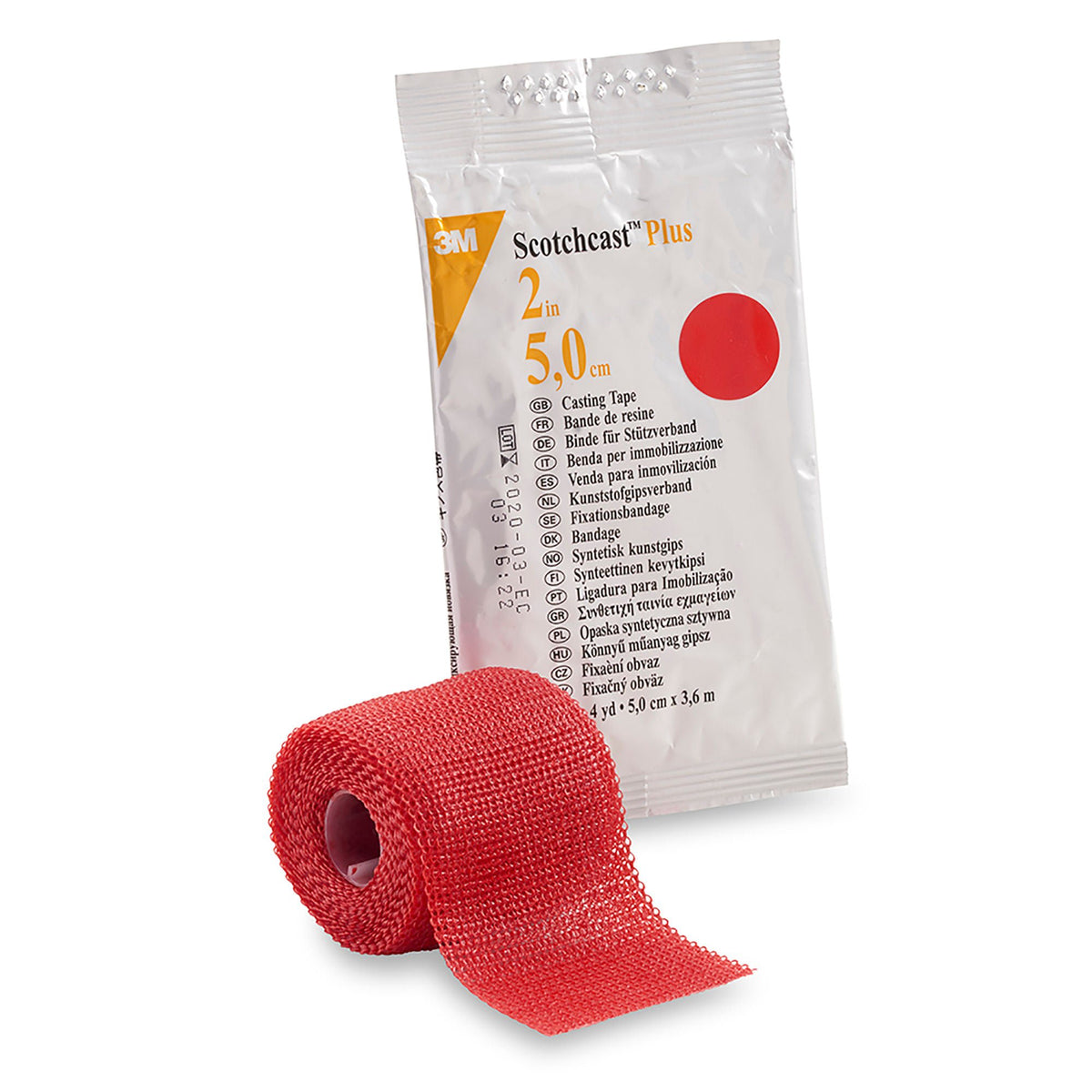 3M™ Scotchcast™ Plus Red Cast Tape, 2 Inch x 4 Yard, EA/1