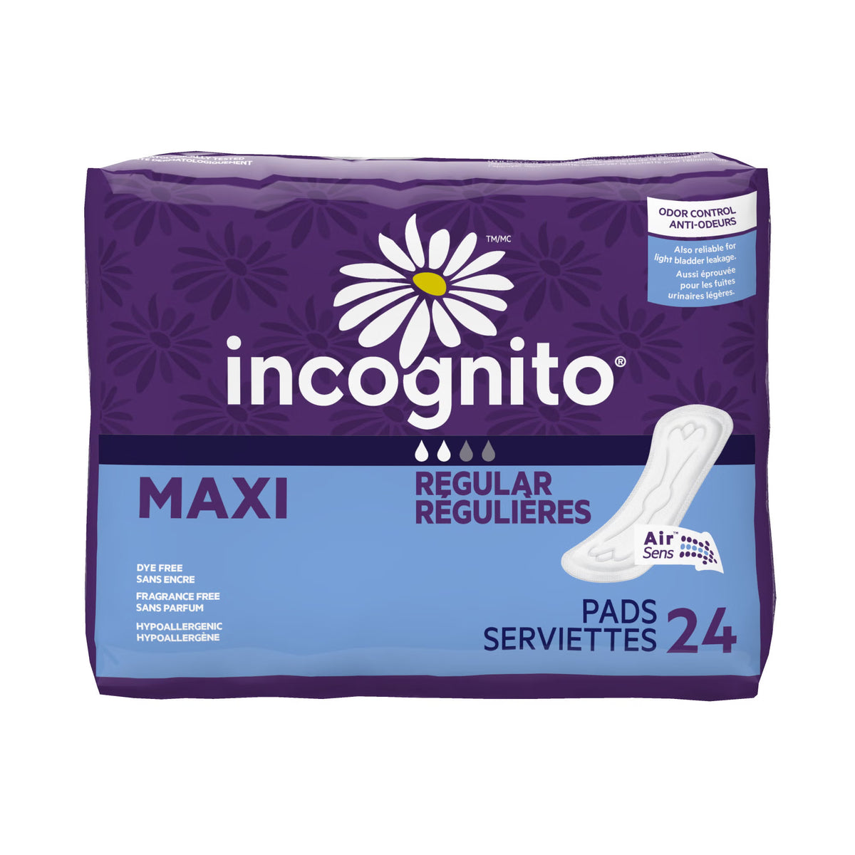 PAD, MAXI CHANNEL REG (24/PK 12PK/CS), CS/288