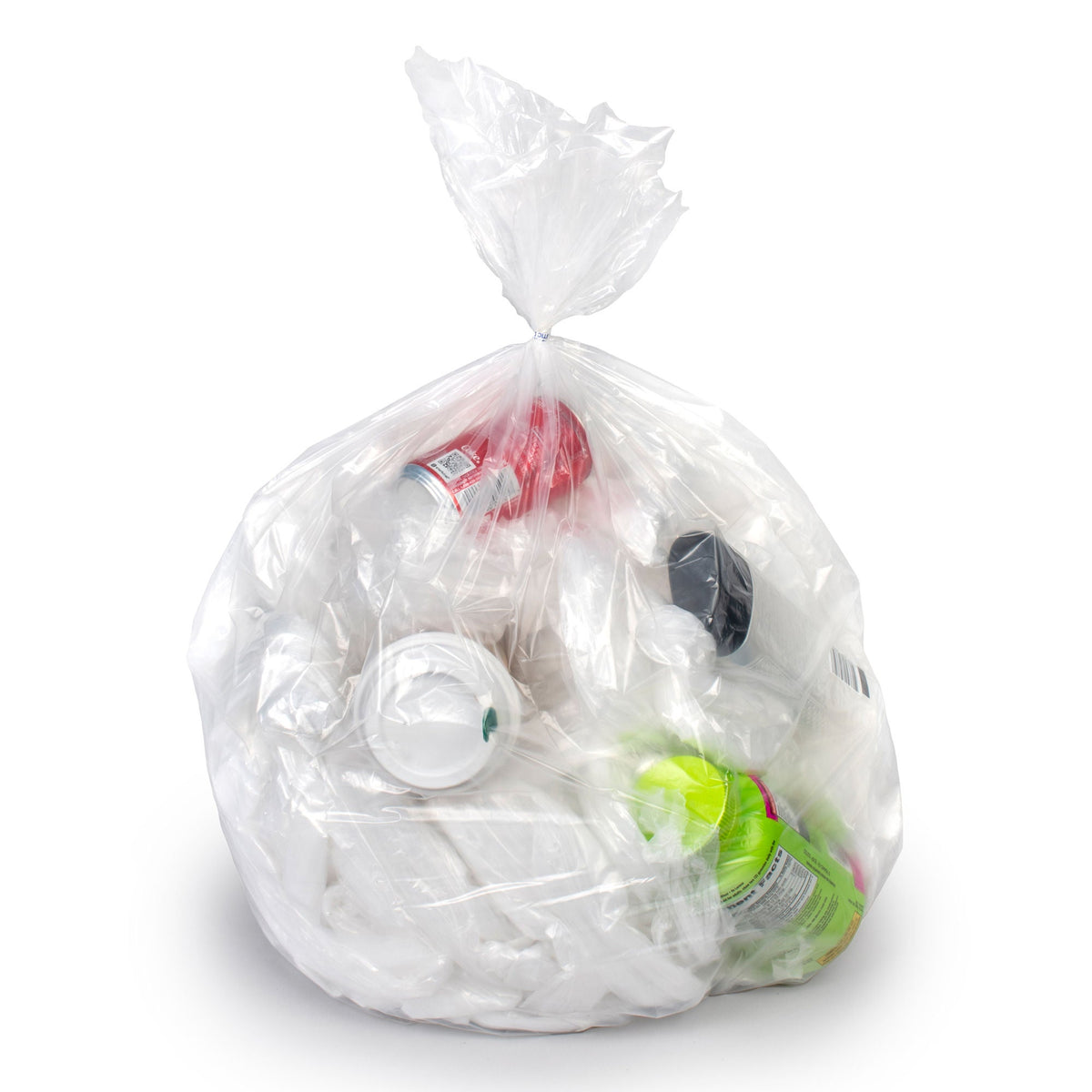 Colonial Bag PXC Series 2X Heavy Duty Trash Bag, Clear, 60-gallon Capacity, CS/1