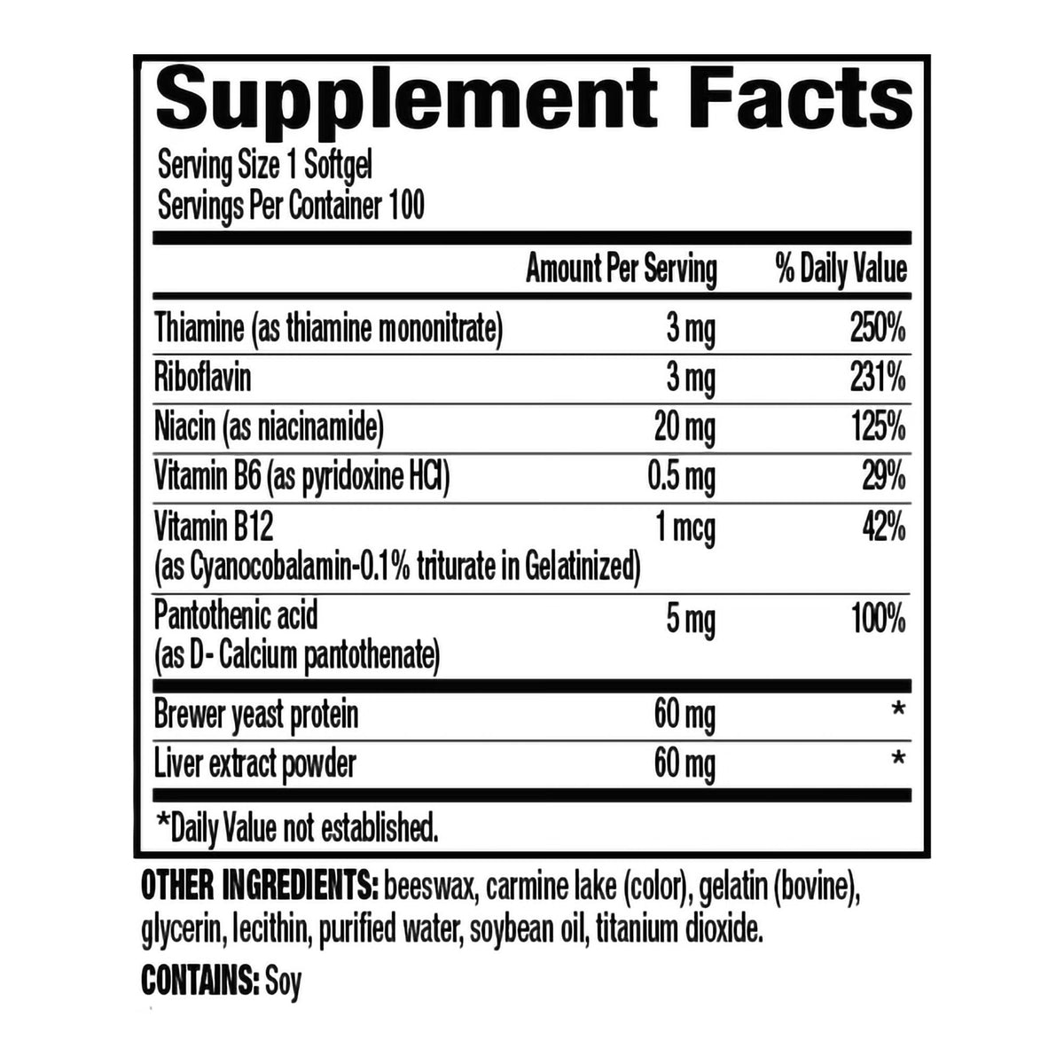 Rugby Vitamin B Complex