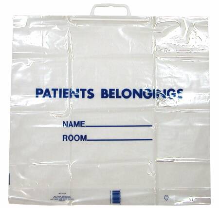 BAG, PATIENT W/CLR HANDLE (250/CS), CS/250