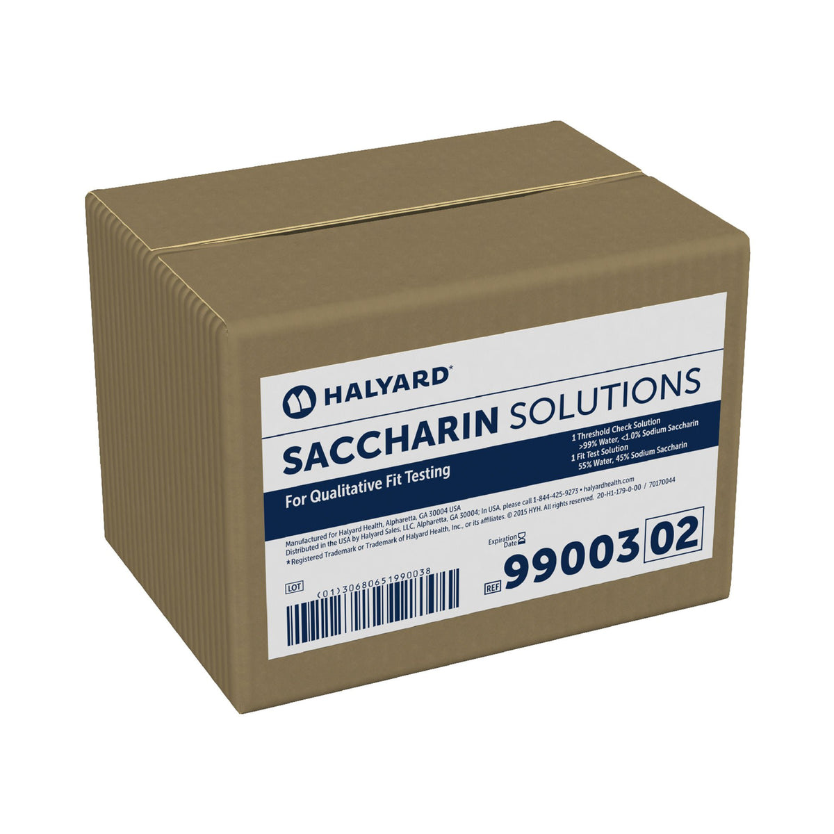 Halyard Fit Test Solutions Kit, Saccharin, CS/1