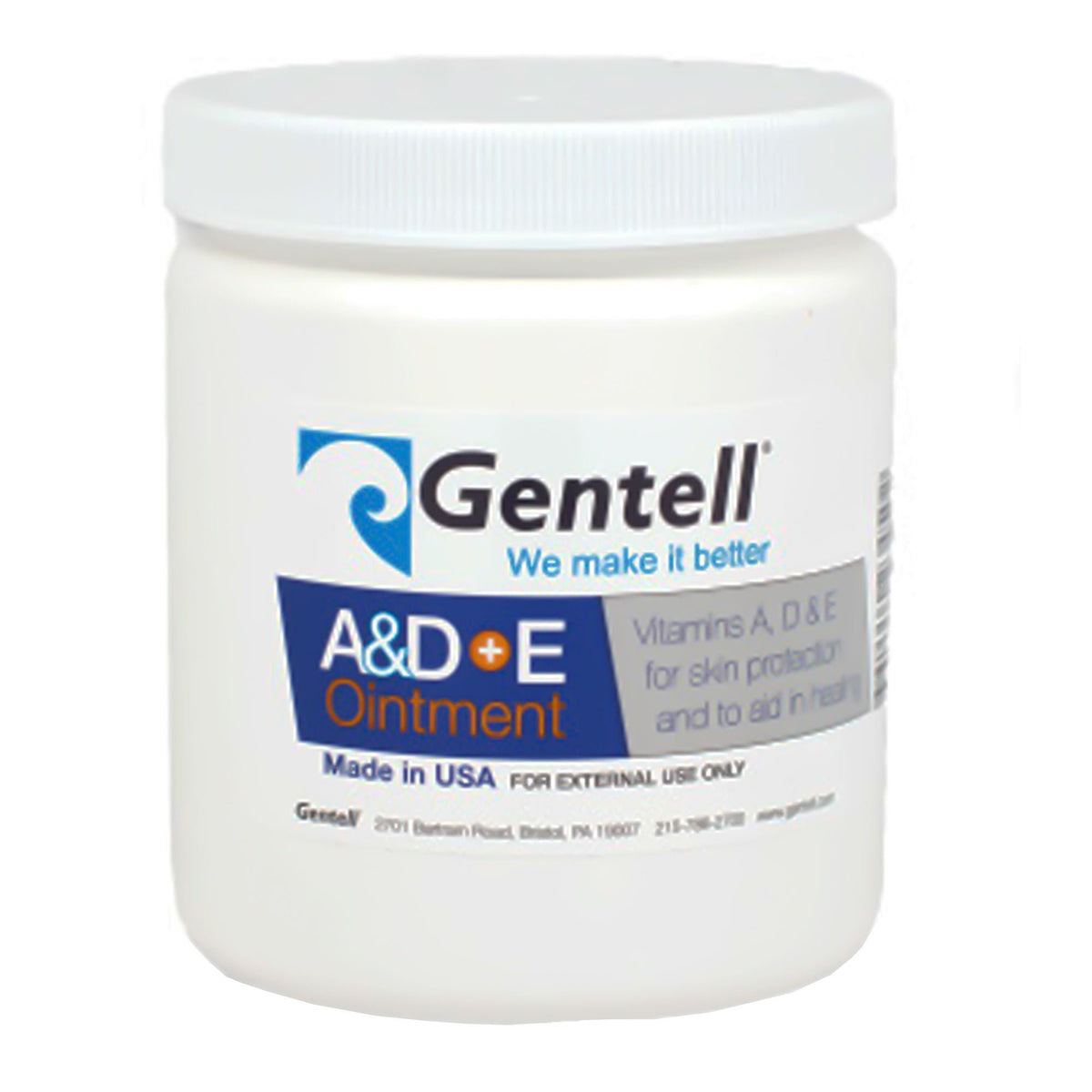 Gentell® A & D Ointment, 16-ounce jar, EA/1