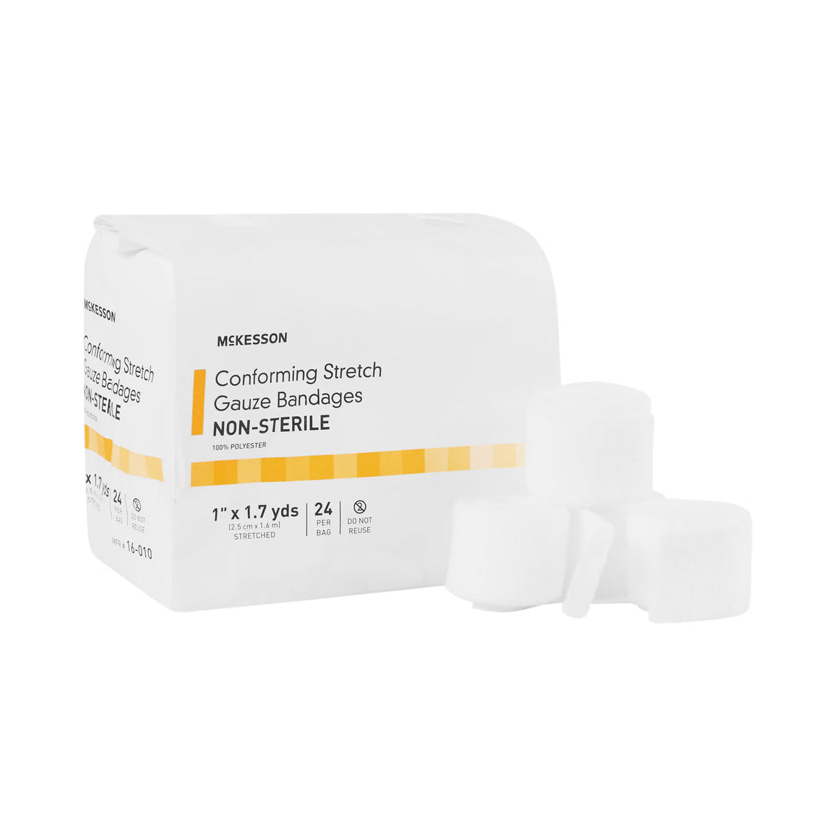 McKesson Conforming Bandage, 1 Inch x 1-7/10 Yard, BG/24