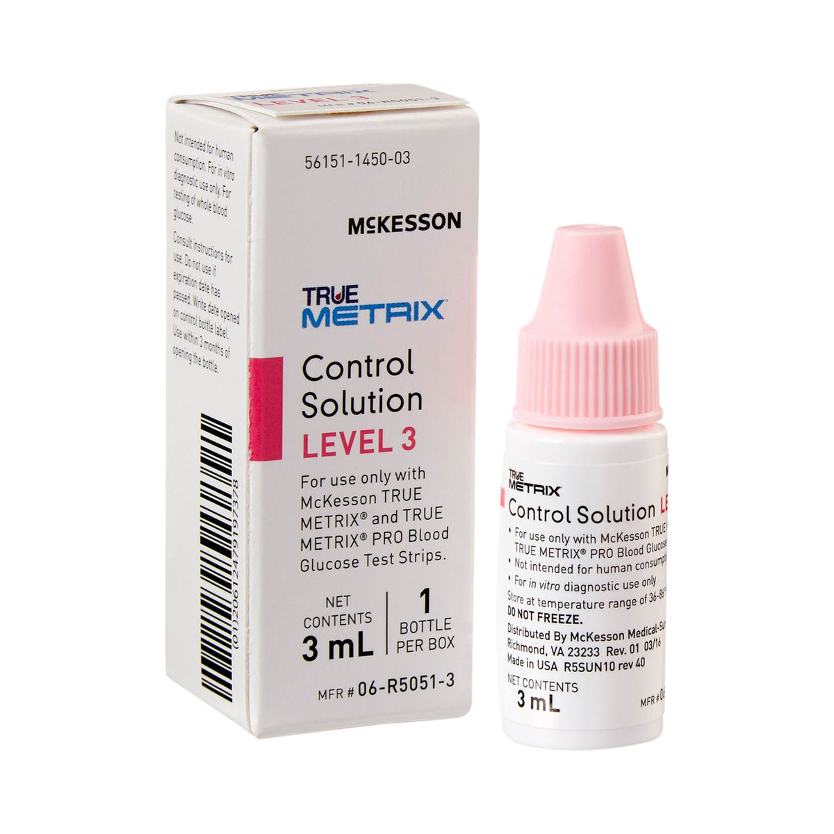 McKesson TRUE METRIX® Glucose Control Solution, 3 mL, BX/1