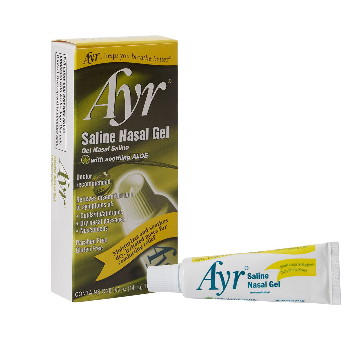 Ayr® Saline Gel Nasal Moisturizer, 0.5 oz. Tube, EA/1