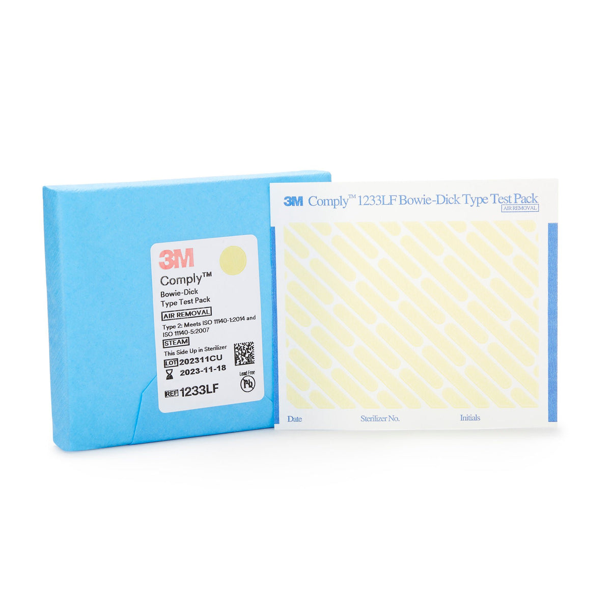 3M™ Comply™ Sterilization Bowie-Dick Test Pack, Type 2, Steam, 270° – 273° F, CS/30