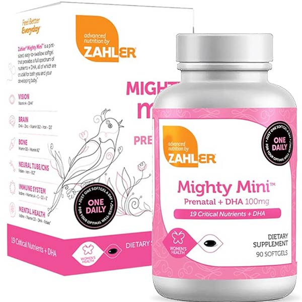 Prenatal Mini Prenatal Plus DHA, 90 Softgels