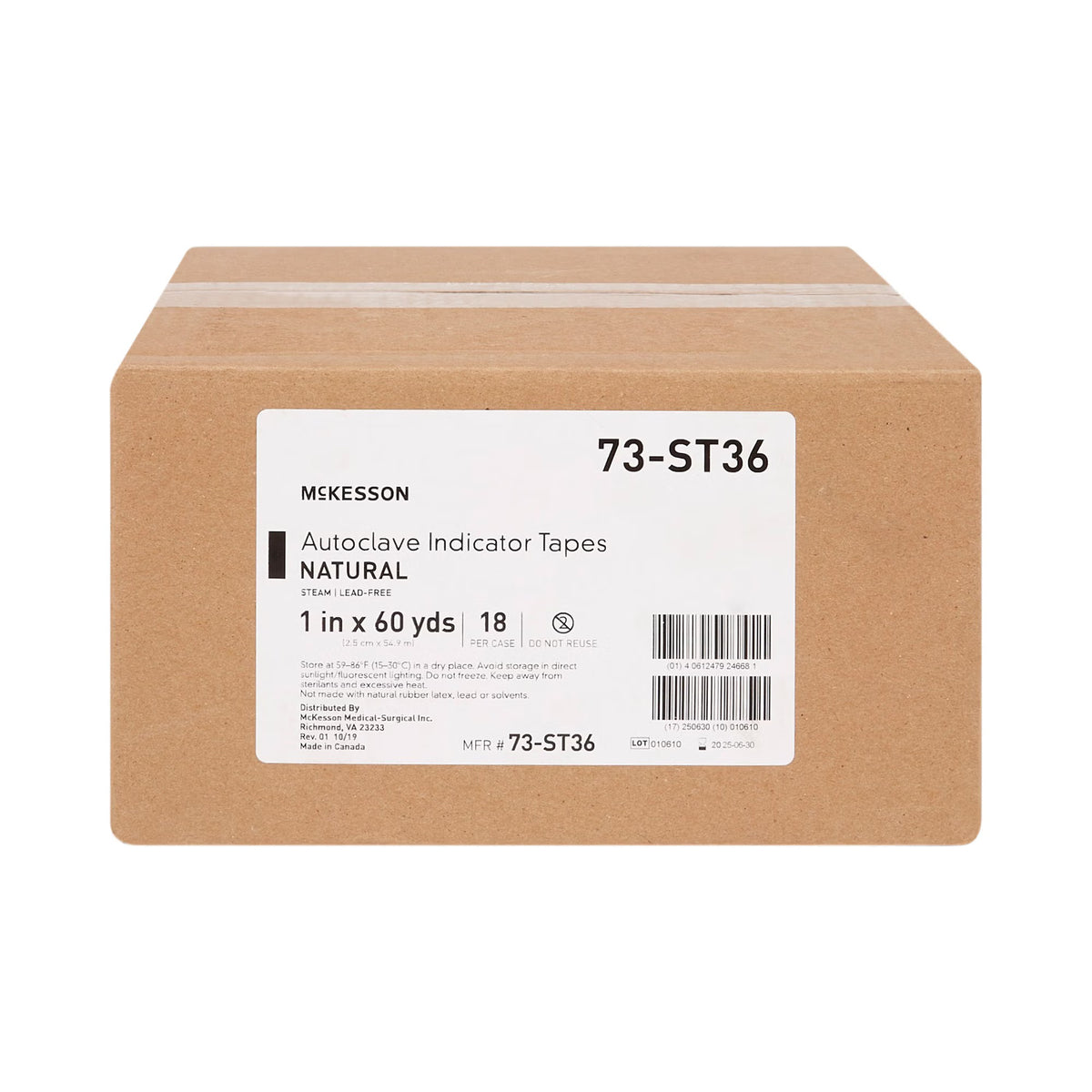 McKesson Steam Indicator Tape, 1 Inch x 60 Yard, RL/1