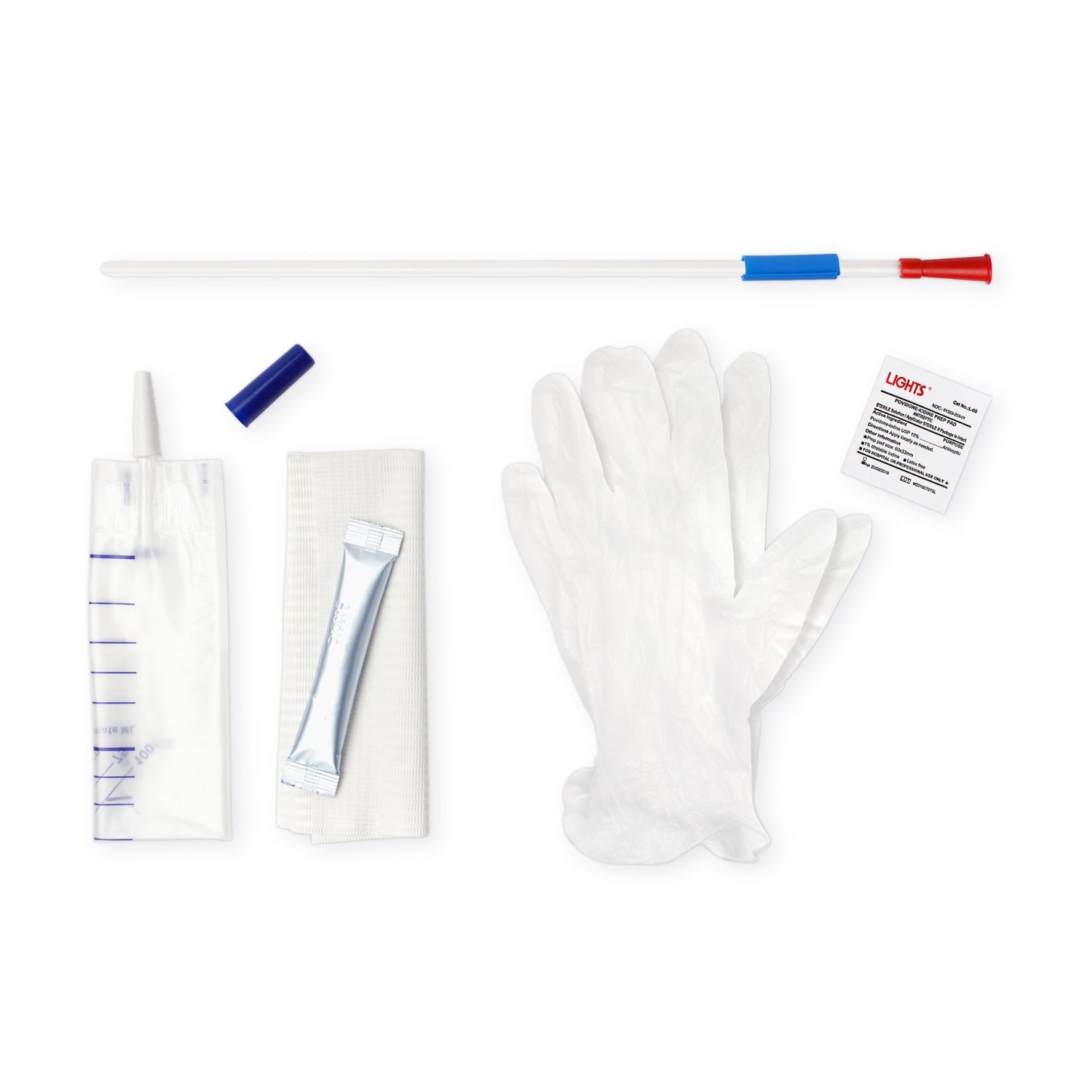 SimPro Set Male Closed System Intermittent Catheter, 10 Fr, 16"