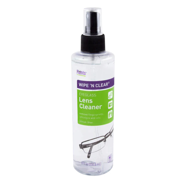 Flents Wipe 'n Clear Spray Lens Cleaner, 8 oz, EA/1