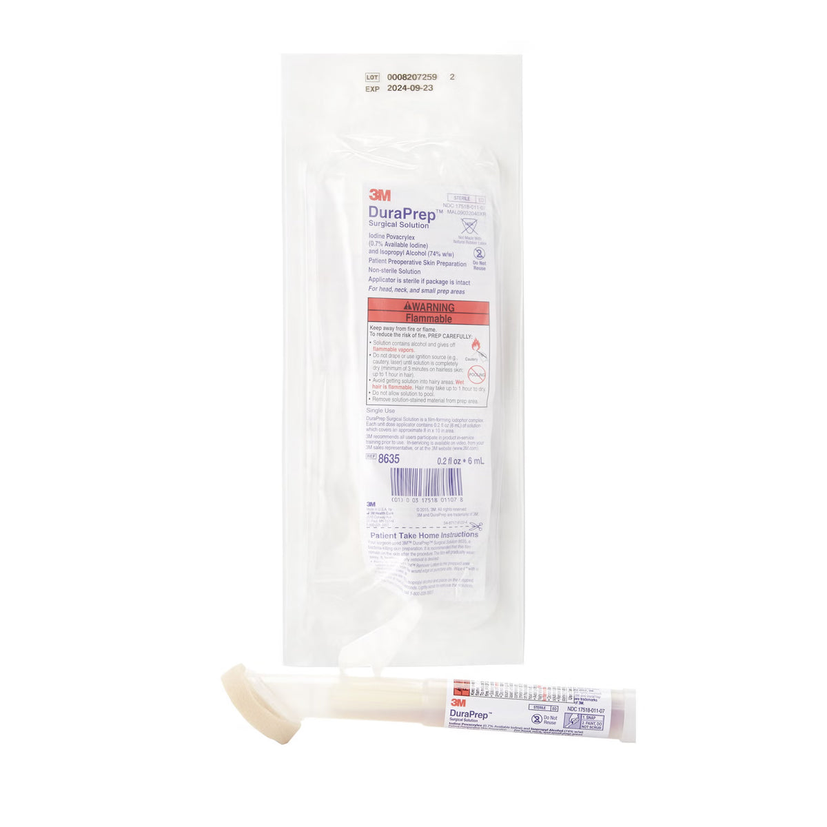 3M DuraPrep Prep Solution, Applicator, 6 mL, EA/1