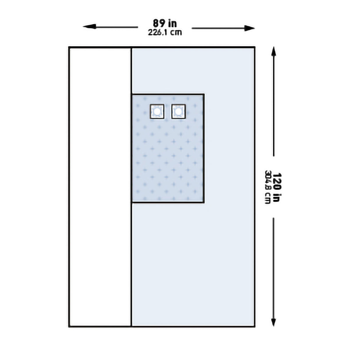 McKesson Sterile Femoral Angiography Drape, 89 x 120 Inch, PK/1