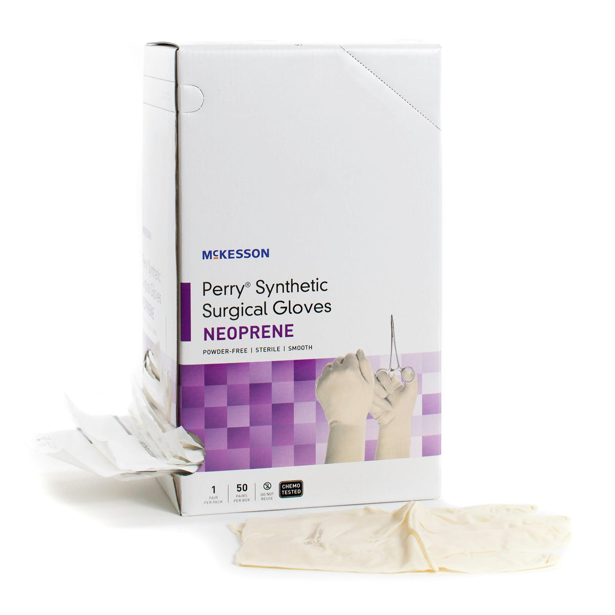 McKesson Perry® Polychloroprene Surgical Glove, Size 5.5, Cream, CS/200