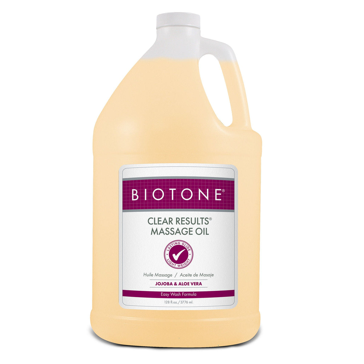 Biotone® Clear Results® Massage Oil with Jojoba & Aloe Vera, 1-gallon Jug, EA/1