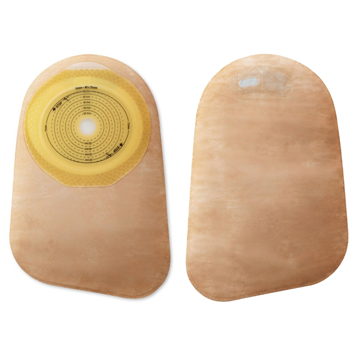 Premier™ 82325 One-Piece Beige Colostomy Pouch, Pre-cut to Fit 25 mm Stomas, BX/30
