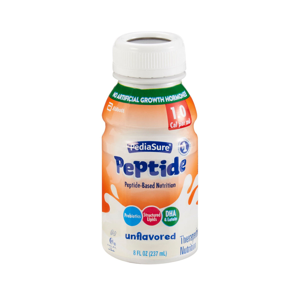 PediaSure® Peptide 1.0 Cal Peptide-Based Nutrition, 8-ounce bottle, CS/24