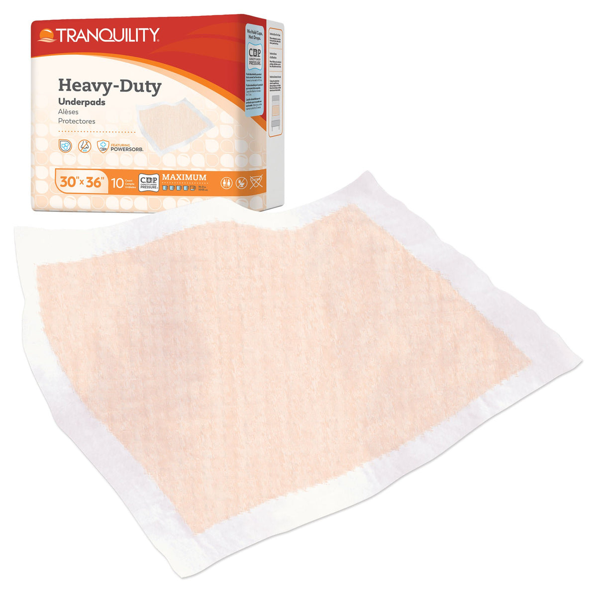 Tranquility® Heavy Duty Underpad, 30 x 36 Inch, BG/10