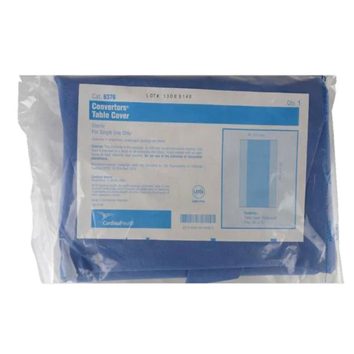 Cardinal Health™ Sterile Standard Back Table Cover, 44 x 75 Inch, EA/1