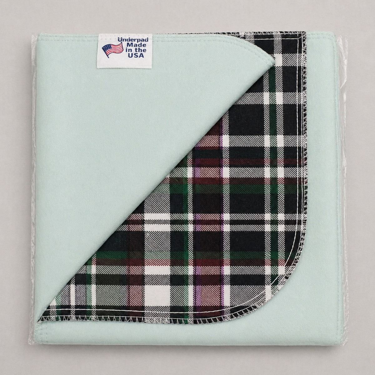 Beck's Classic Highland Reusable Underpad, Green Vinyl, Individually Poly-Bagged, 34" x 36"