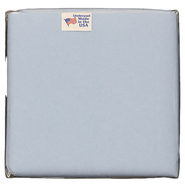 Beck's Classic Reusable Underpad with Blue Vinyl Barrier, Inidvidually Poly-Bagged, 24" x 36"