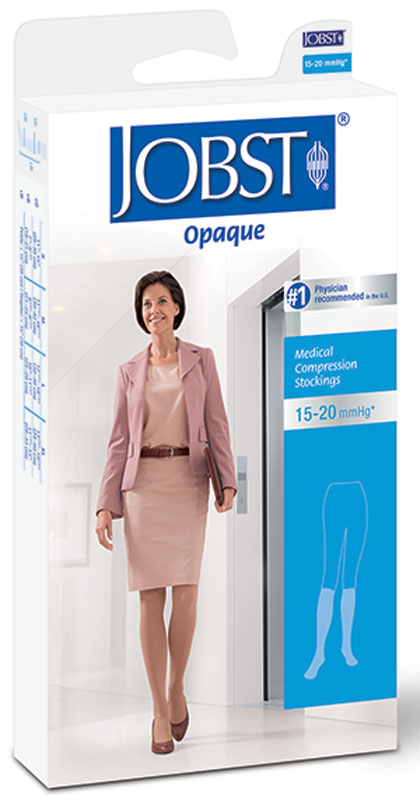Opaque Knee-High Moderate Compression Stockings Medium, Black