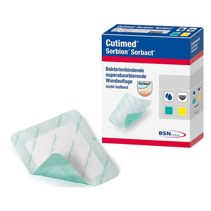 Cutimed Sorbion Sorbact Wound Dressing, 4" x 4"